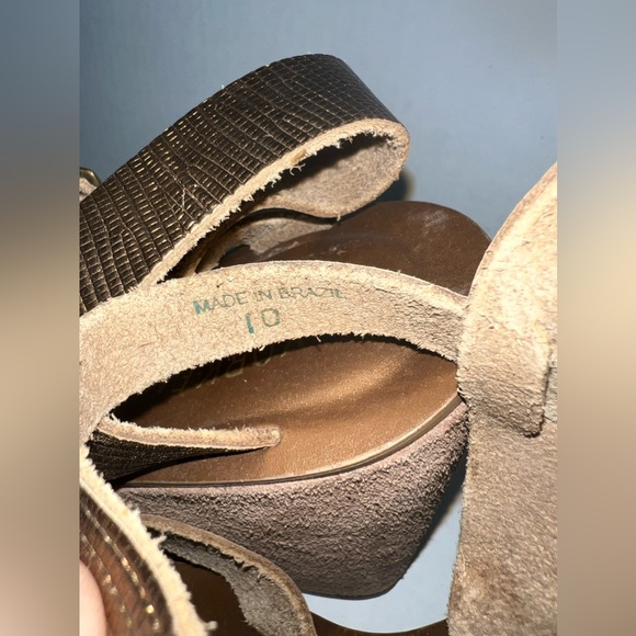 KORK-EASE Tamara Metallic Bronze Wedge Sandal COMFORTABLE! - Picture 9 of 12